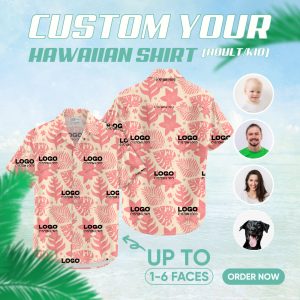 Image of custom embroidered hawaiian shirts – custom printed Hawaiian shirt