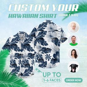 Image of custom hawaiian shirts with your logo – custom printed Hawaiian shirt