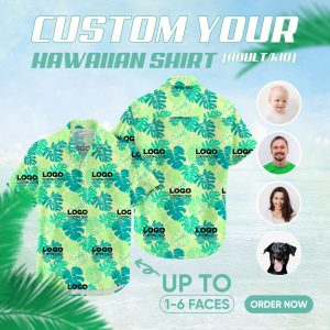 Image of custom logo hawaiian shirts no minimum – custom printed Hawaiian shirt