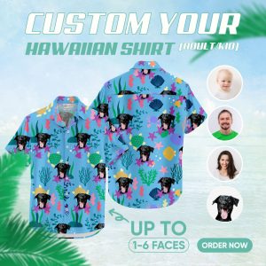 Image of hawaiian spongebob shirt – custom printed Hawaiian shirt