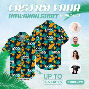 Image of logo hawaiian shirts – custom printed Hawaiian shirt