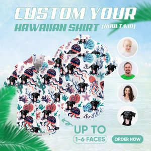 Image of spongebob tropical shirt – custom printed Hawaiian shirt