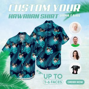 Image of cat and jack hawaiian shirt – custom printed Hawaiian shirt