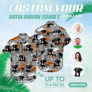 Image of halloween aloha shirt – custom printed Hawaiian shirt