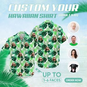 Image of hawaiian print shirt womens – custom printed Hawaiian shirt