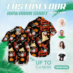 Image of mens hawaiian halloween shirt – custom printed Hawaiian shirt