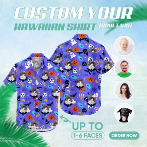 Image of purple hawaiian shirt – custom printed Hawaiian shirt