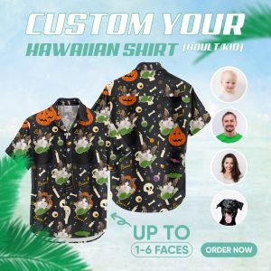 Image of custom cat hawaiian shirt – custom printed Hawaiian shirt