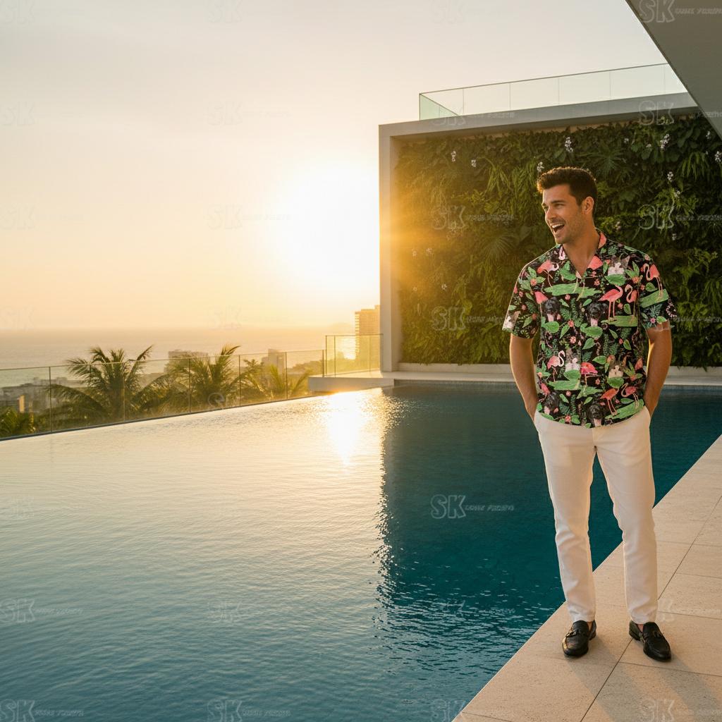 Best mens hawaiian shirts flamingo collection showing vibrant tropical designs for beach vacation style