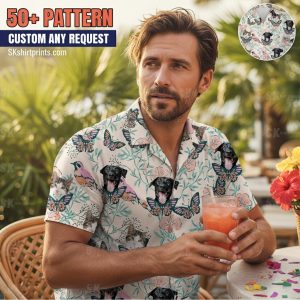 best tropical shirts collection featuring Hawaiian patterns and custom designs for men and women on tropical beach